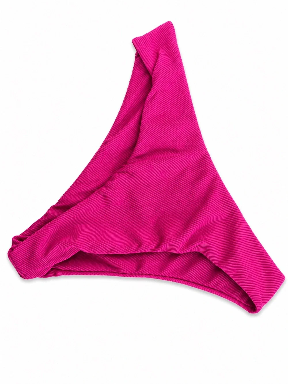 SHEIN Hot Pink Ribbed Underwire Bikini Set size S